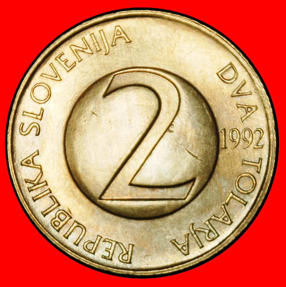  Ⰶ BARN SWALLOW (1992-2006): YUGOSLAVIA SLOVENIA ★ 2 TOLARS 1992!★LOW START ★ NO RESERVE!   