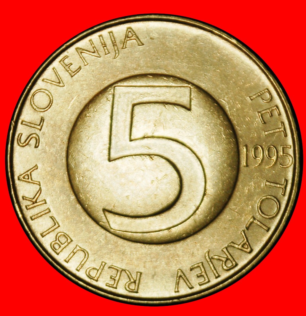  Ⰶ HUNGARY (1992-2006): YUGOSLAVIA SLOVENIA ★ 5 TOLARS 1995!★LOW START ★ NO RESERVE!   