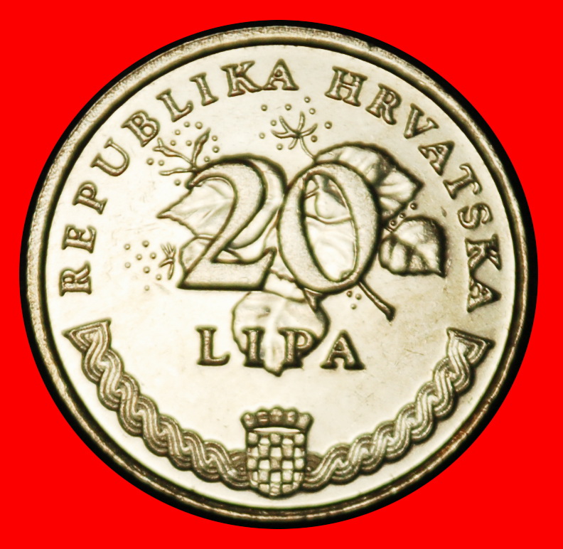  Ⰶ LATIN OLIVE (1994-2022): YUGOSLAVIA CROATIA★20 LIPAS 2014! UNC MINT LUSTRE★LOW START ★ NO RESERVE!   