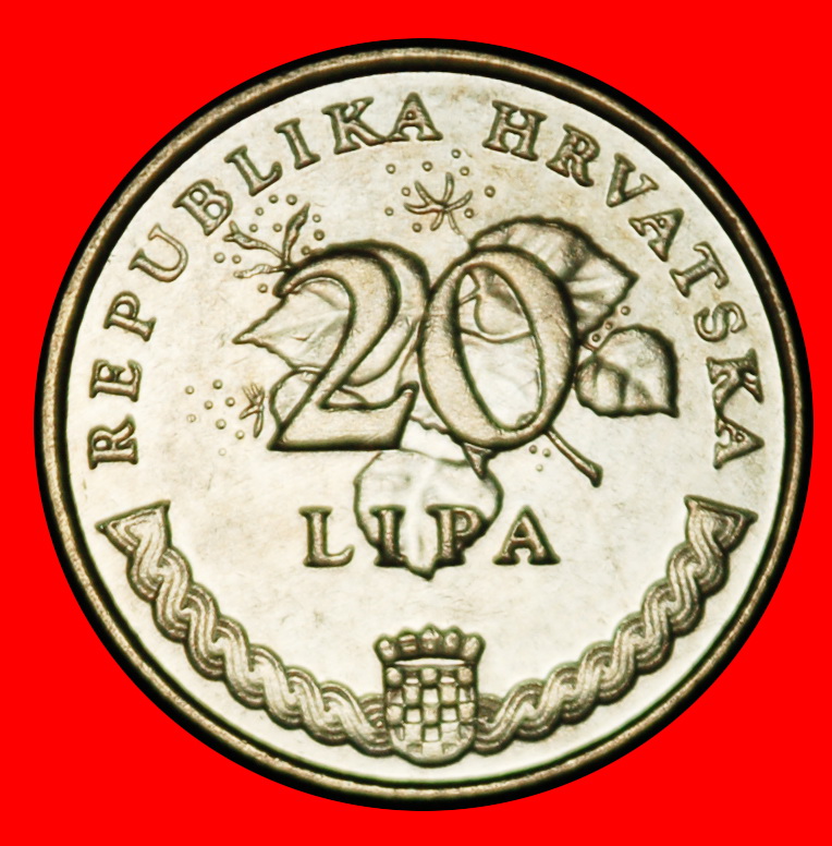  Ⰶ LATIN OLIVE (1994-2022): YUGOSLAVIA CROATIA★20 LIPAS 2016! UNC MINT LUSTRE★LOW START ★ NO RESERVE!   