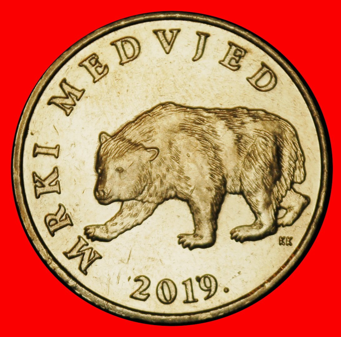  Ⰶ BEAR  AND MARTEN (1993-2021): YUGOSLAVIA CROATIA★5 KUNAS 2019★UNC UNCOMMON★LOW START ★ NO RESERVE!   