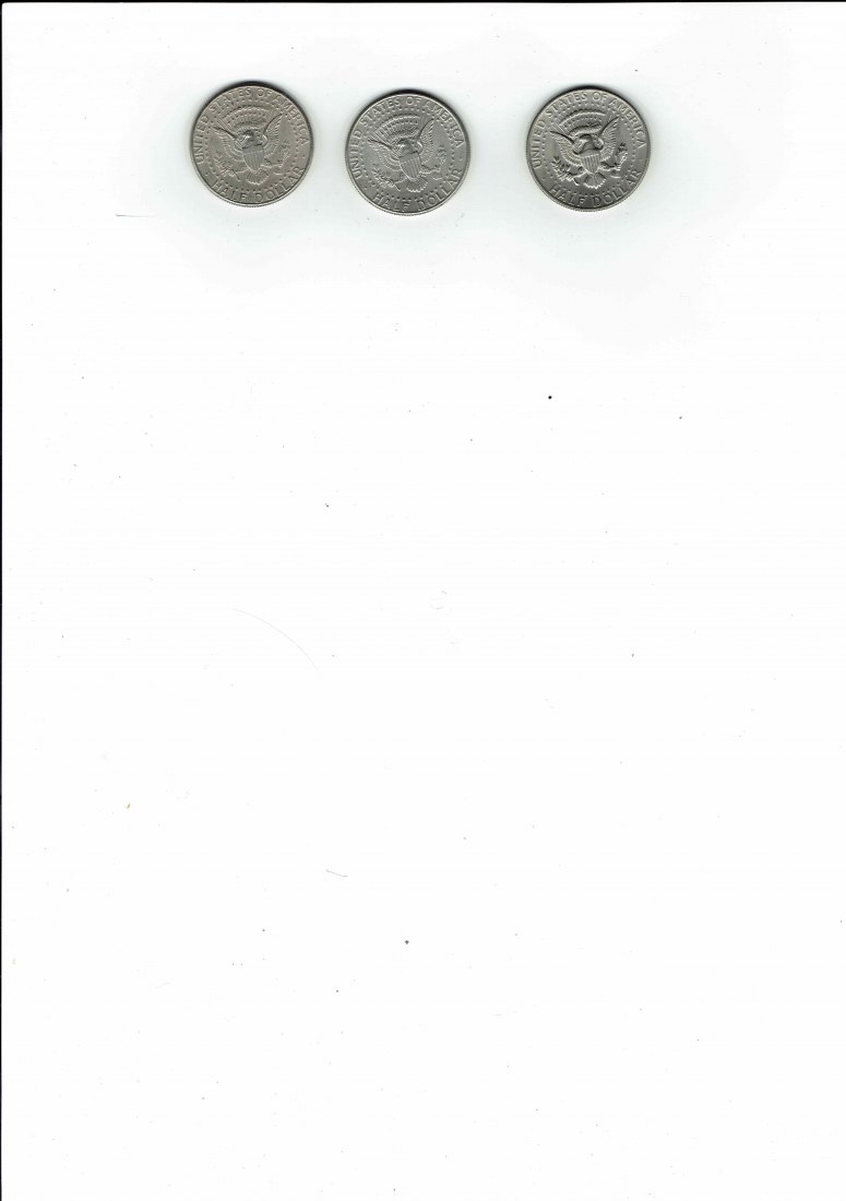  Lot von 4 Münzen Vereinigte Staaten 1/2 Dollar 1978 D - 1992 P - 1003 P   