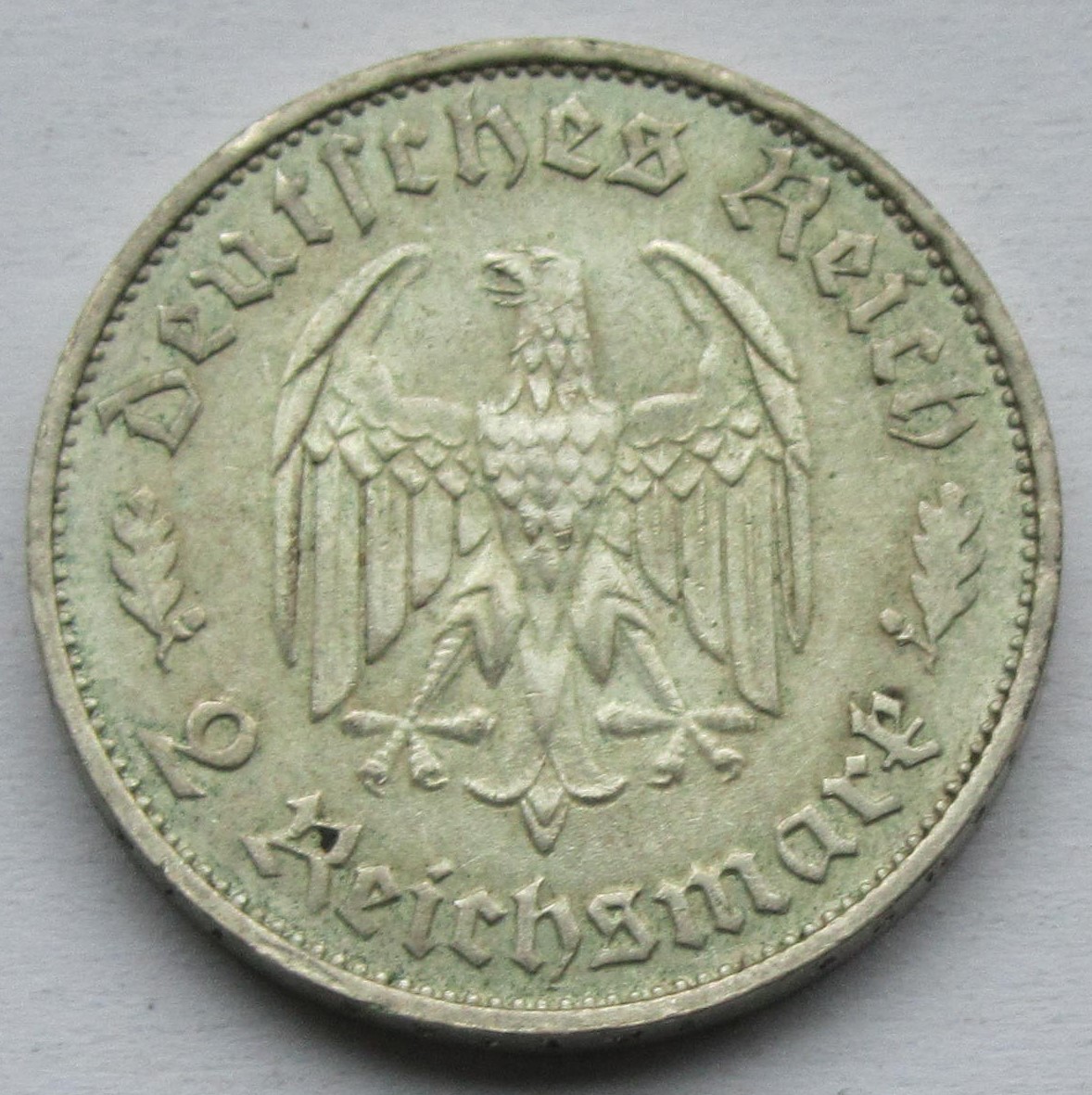  Deutsches Reich: 2 Mark Schiller (Jaeger 358), 1934   