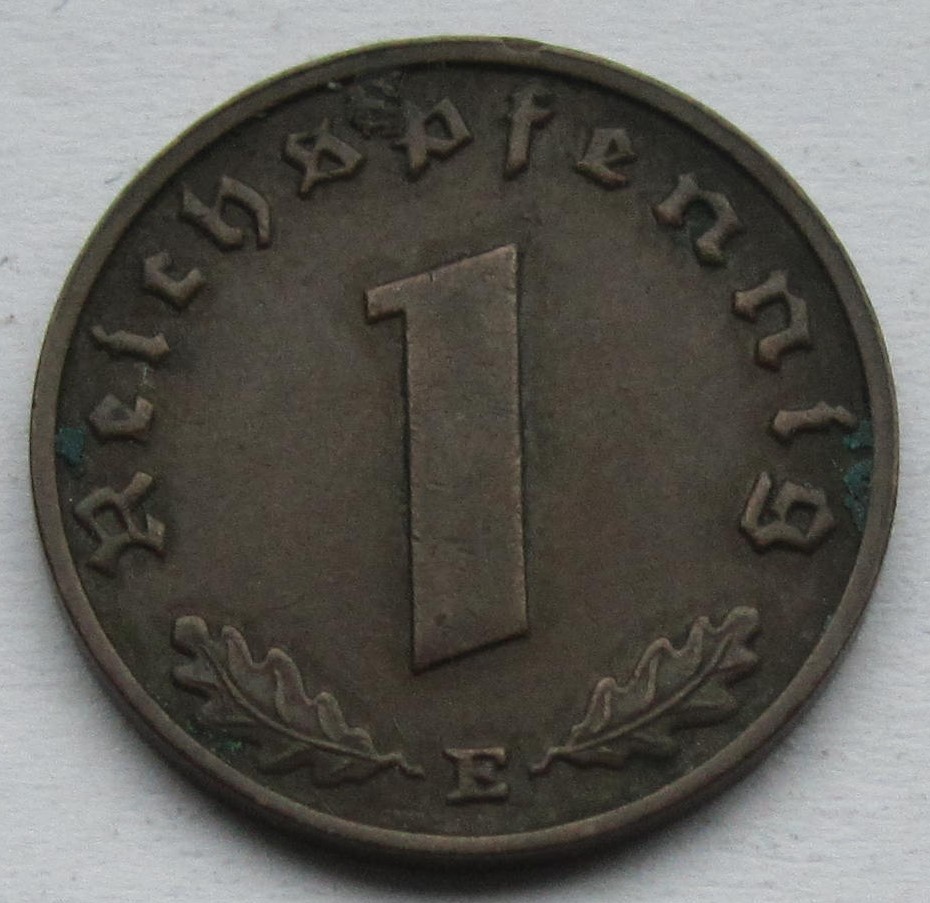  Deutsches Reich: 1 Pfennig 1936 E   