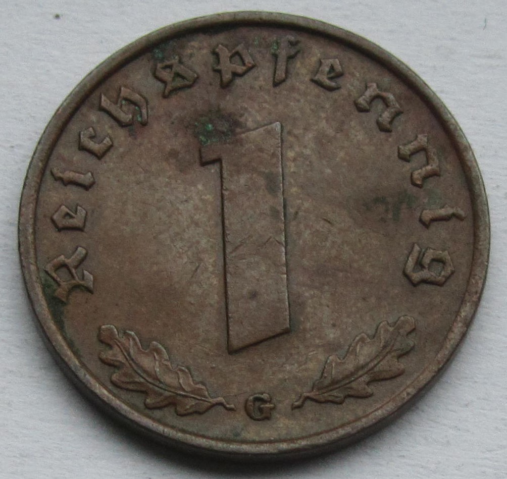 Deutsches Reich: 1 Pfennig 1936 G   