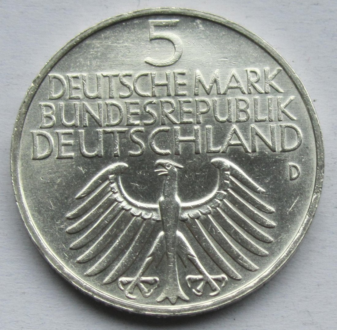  Deutschland: 5 DM Germanisches Museum 1952   