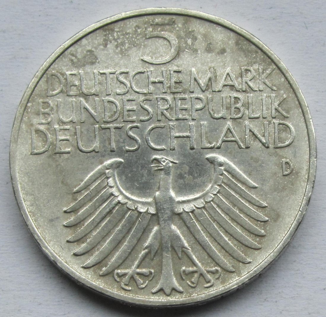  Deutschland: 5 DM Germanisches Museum 1952   