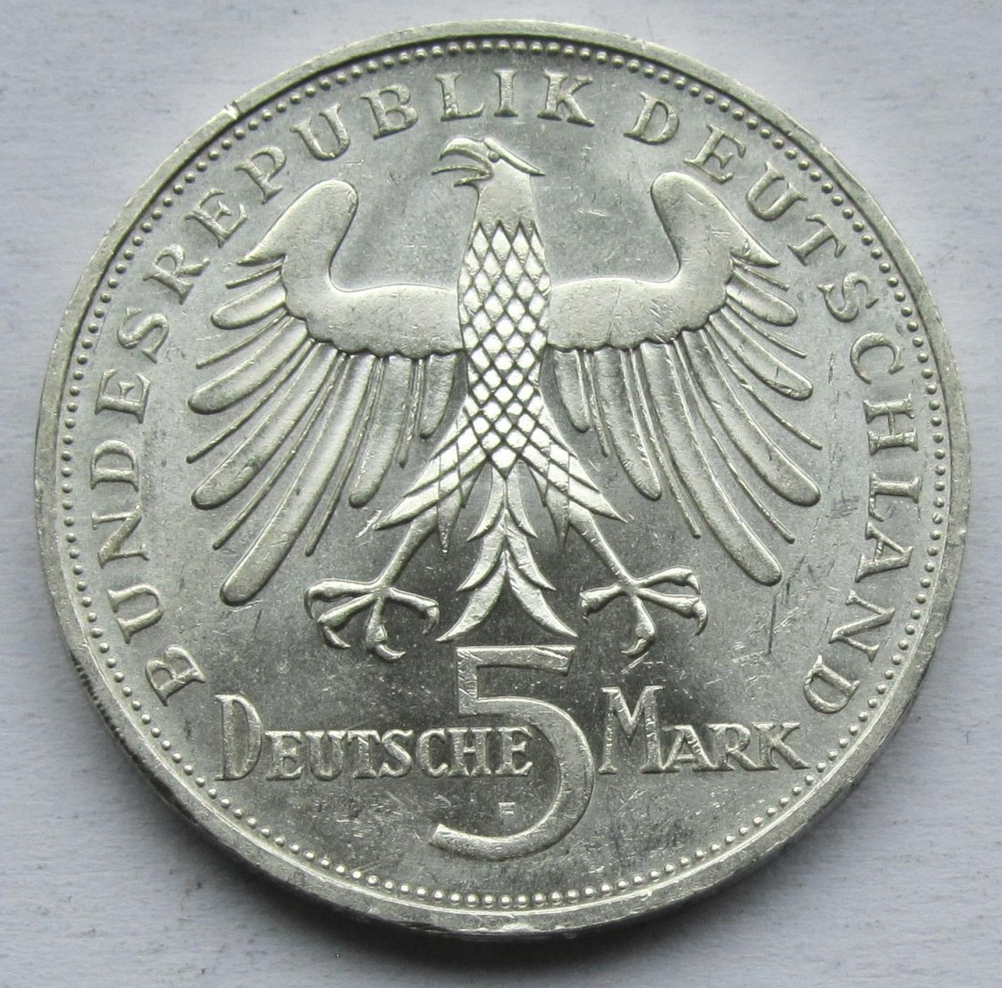  Deutschland: 5 DM Schiller 1955   