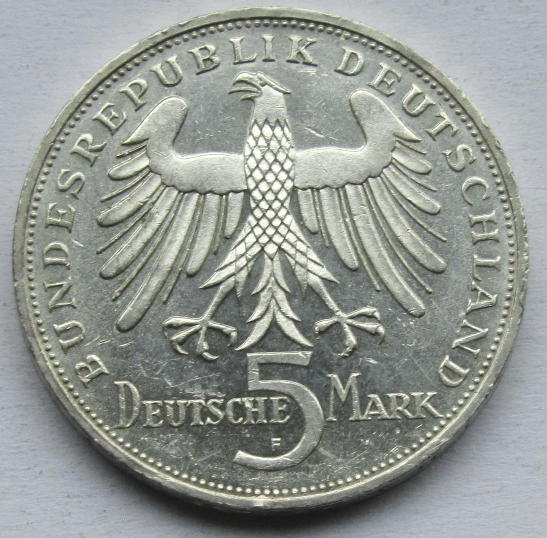  Deutschland: 5 DM Schiller 1955   