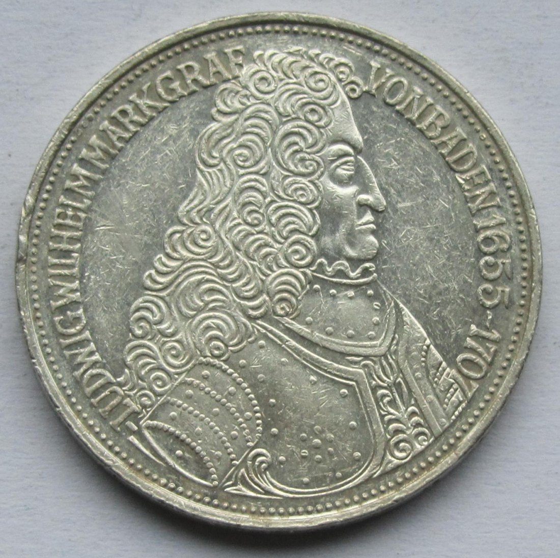  Deutschland: 5 DM Markgraf von Baden 1955   
