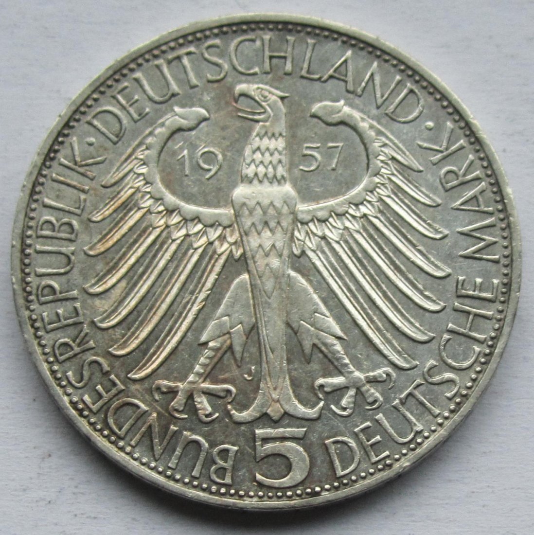  Deutschland: 5 DM Eichendorff 1957   