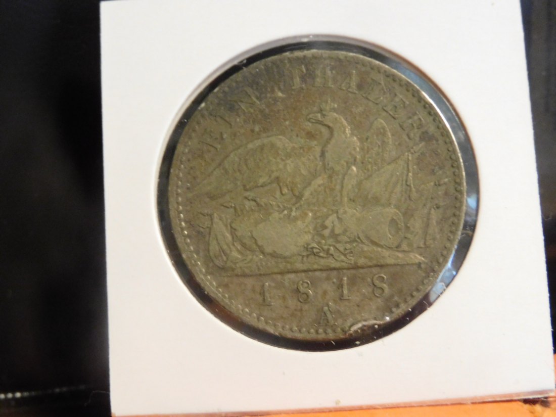  GERMANY 1 THALER 1818 A PRUSSIA.GRADE-PLEASE SEE PHOTOS.   