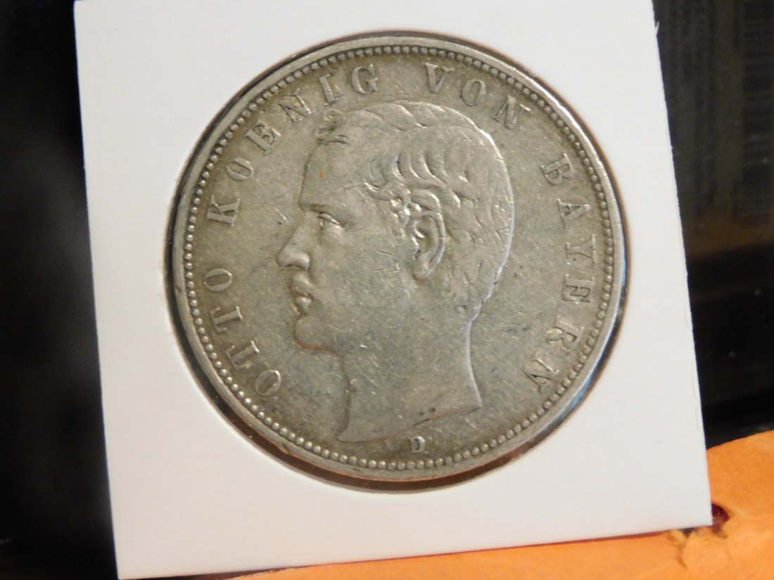 GERMANY 5 MARK 1903 BAVARIA.GRADE-PLEASE SEE PHOTOS.