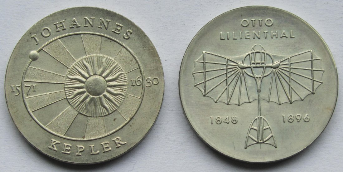  DDR: 5 Mark Kepler 1971 + Lilienthal 1973   