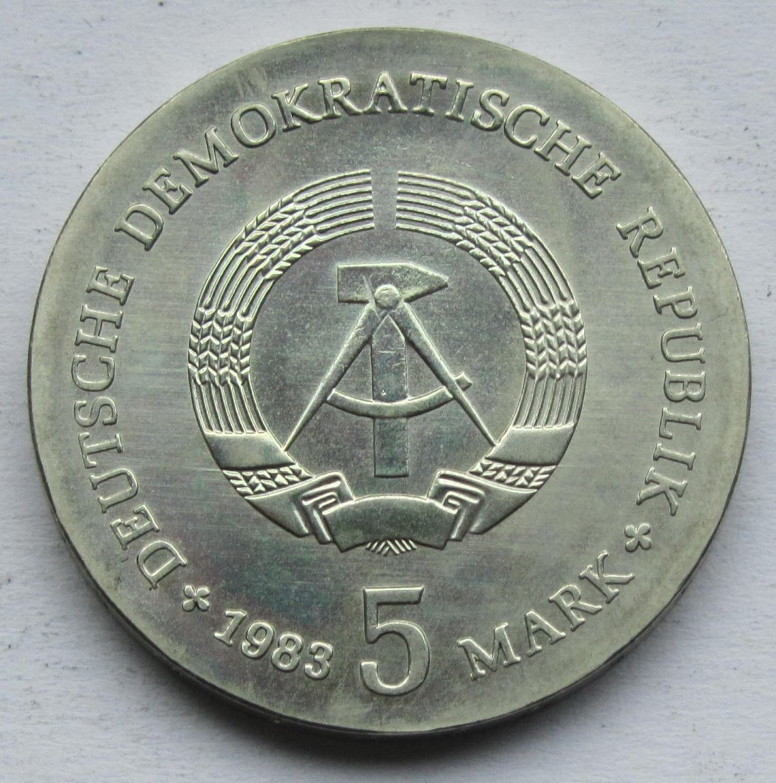  DDR: 5 Mark Planck 1983   