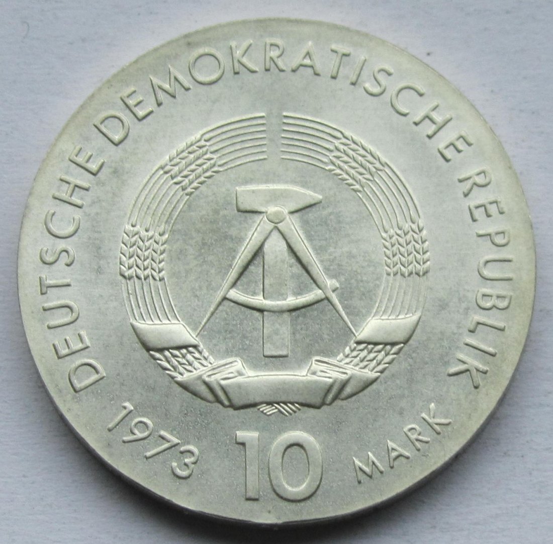  DDR: 10 Mark Brecht 1973   