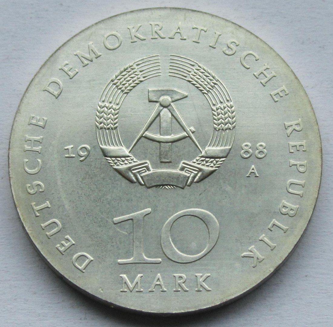  DDR: 10 Mark Hutten 1988   