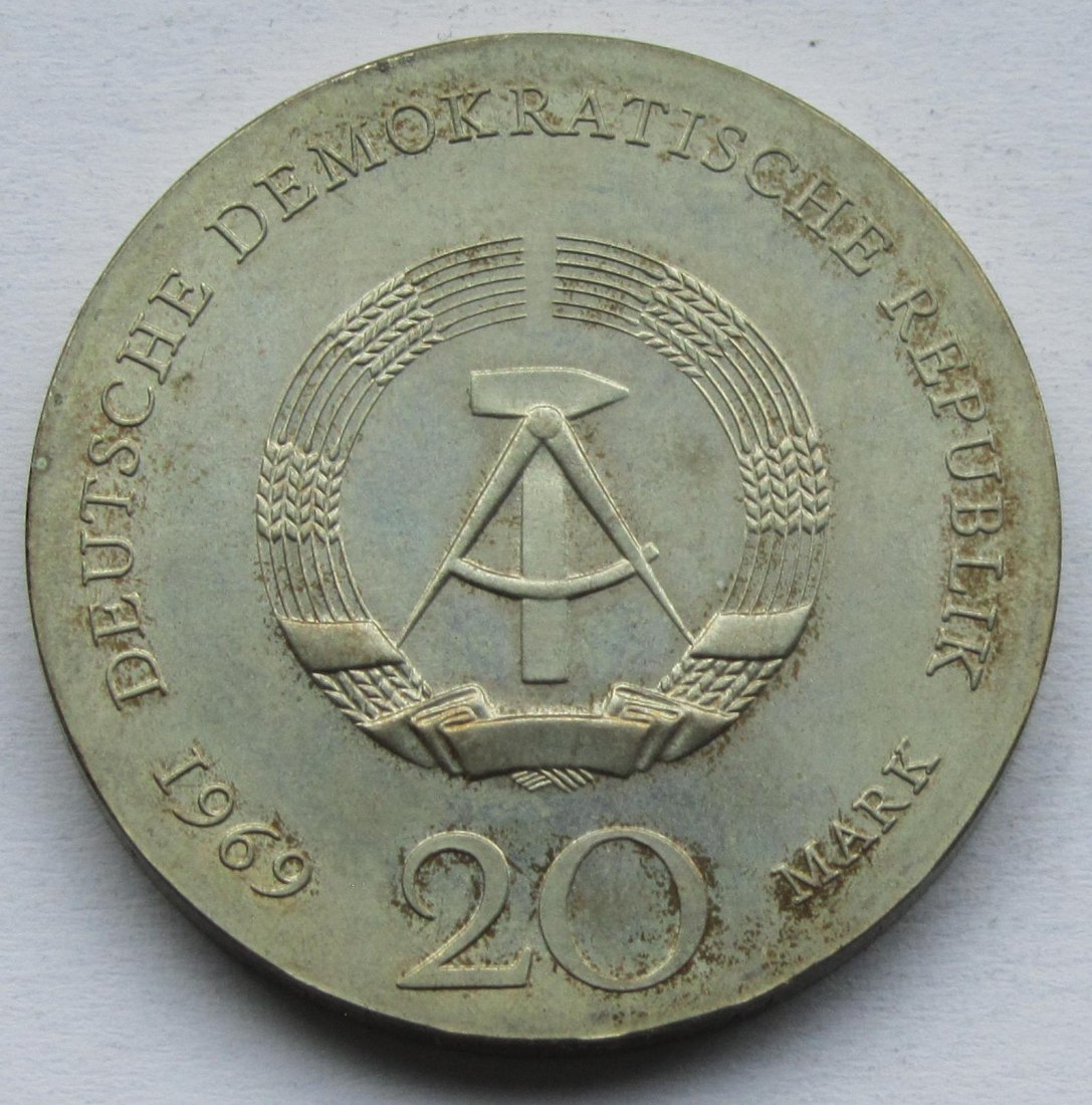  DDR: 20 Mark Goethe 1969   