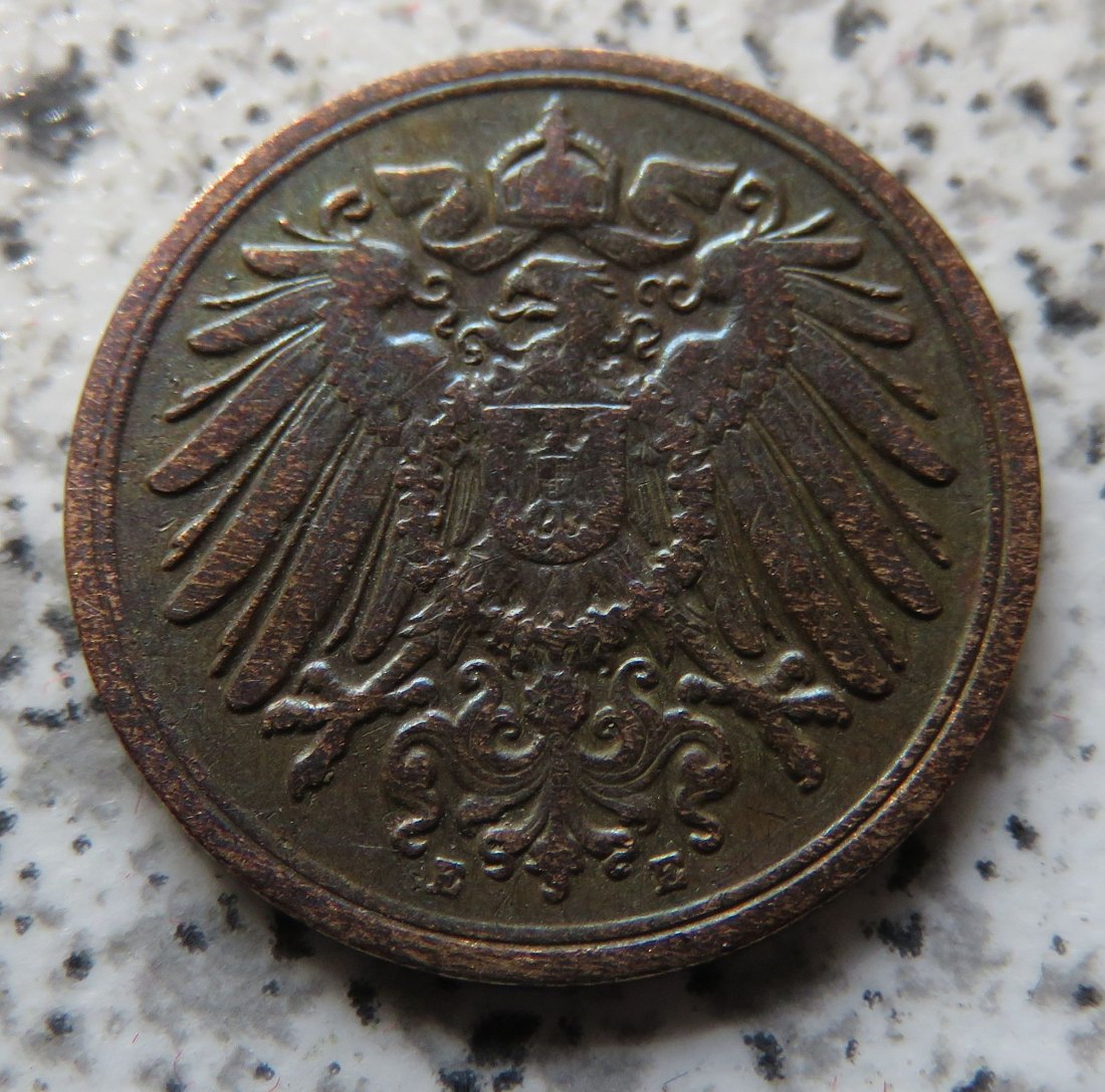  Kaiserreich 1 Pfennig 1898 E   