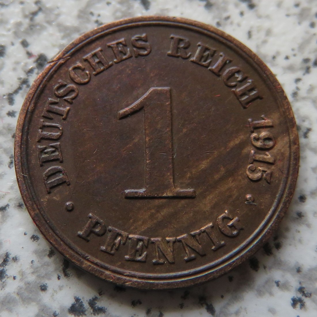  Kaiserreich 1 Pfennig 1915 G   