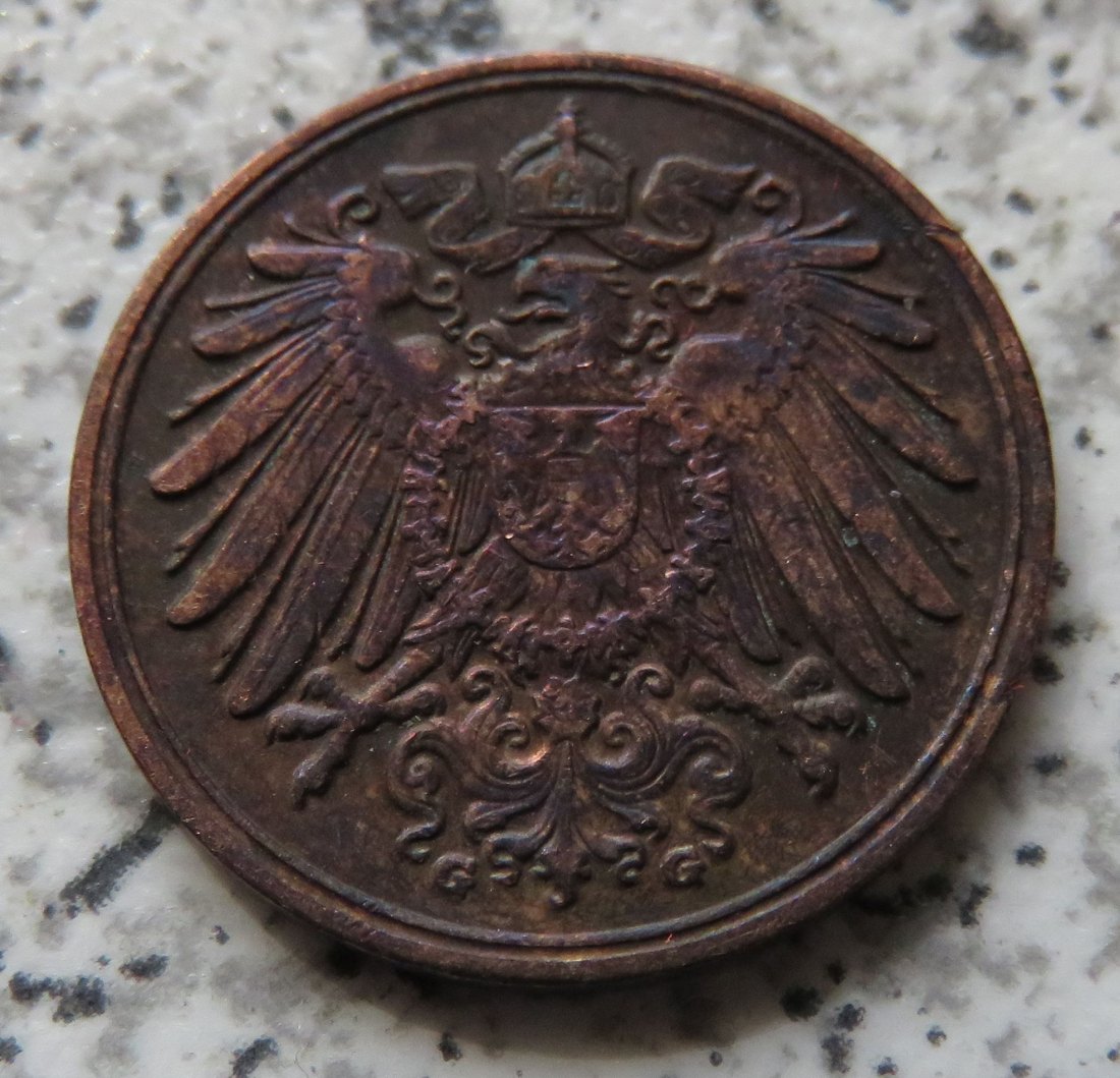  Kaiserreich 1 Pfennig 1915 G   