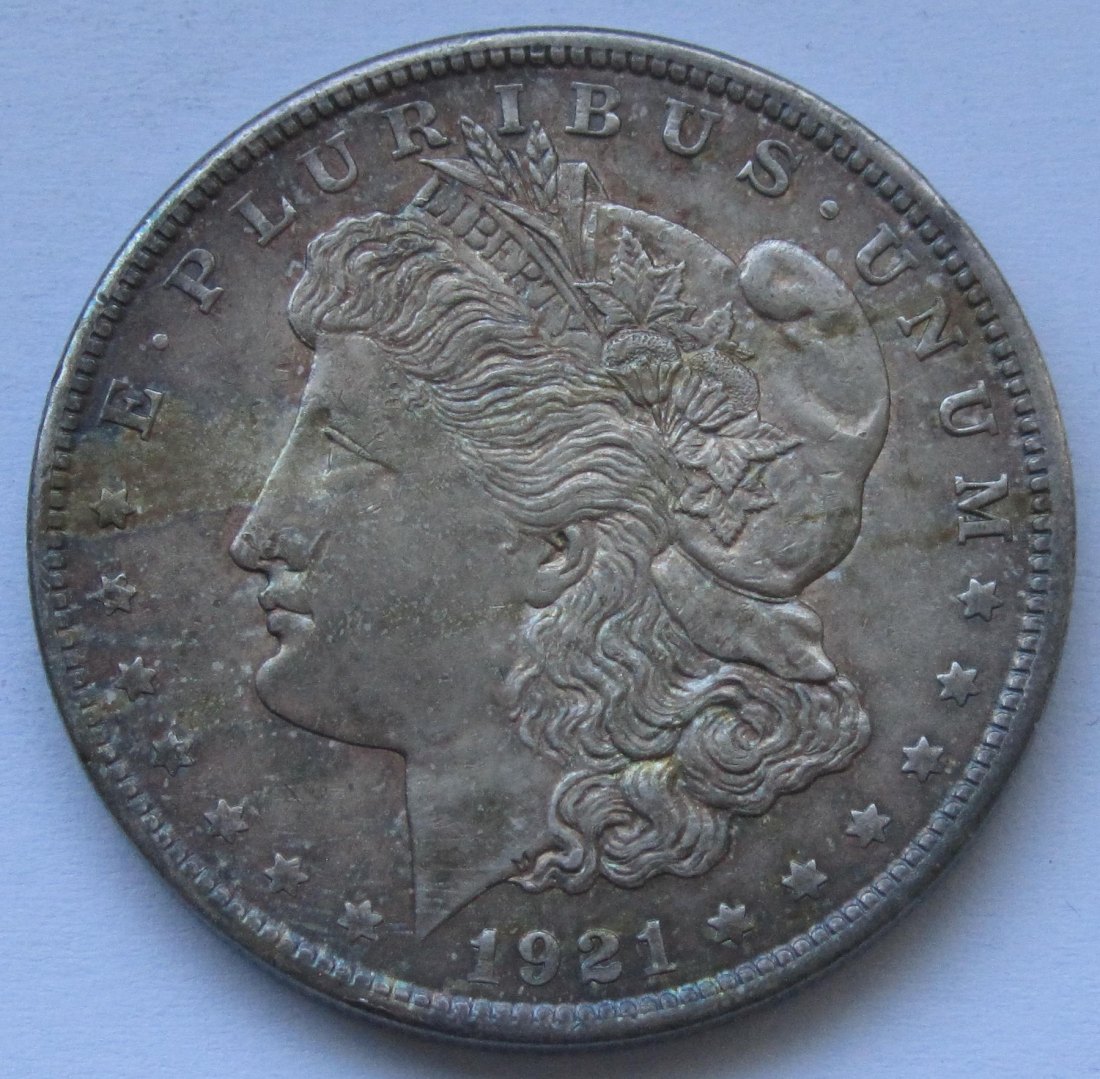  USA Vereinigte Staaten: 1 Dollar (Morgan-Dollar) 1921   