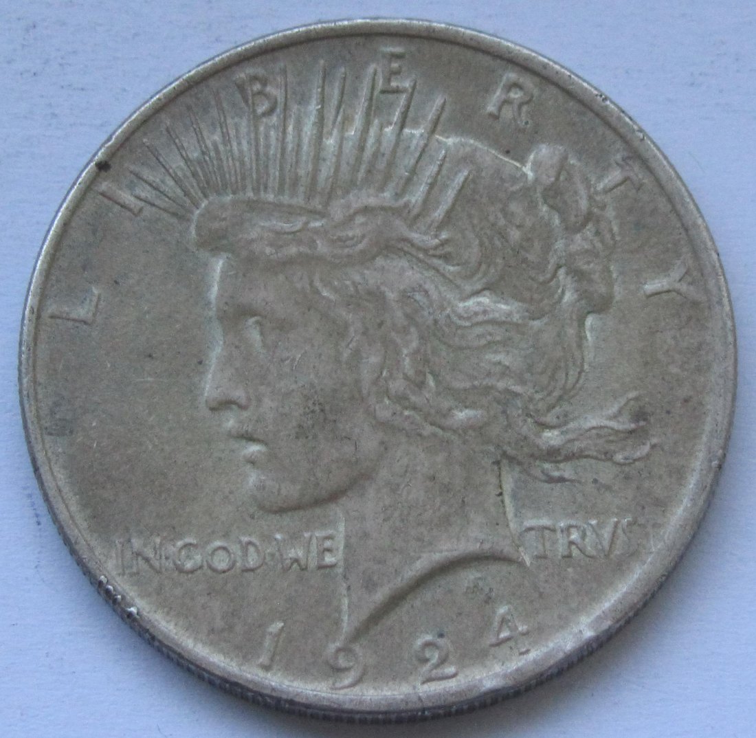  USA Vereinigte Staaten: 1 Dollar (Peace-Dollar) 1924   