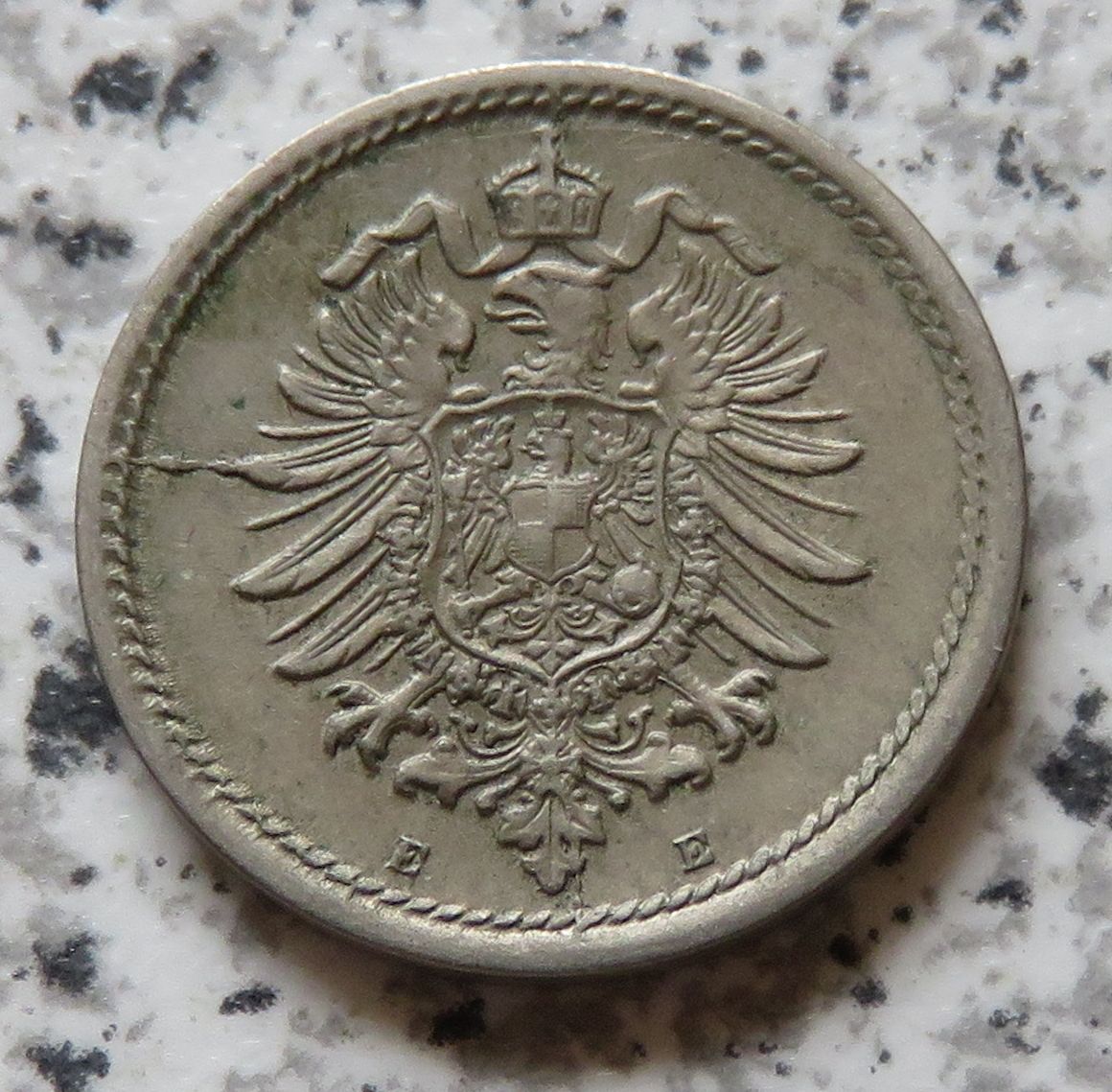  Kaiserreich 5 Pfennig 1876 E   