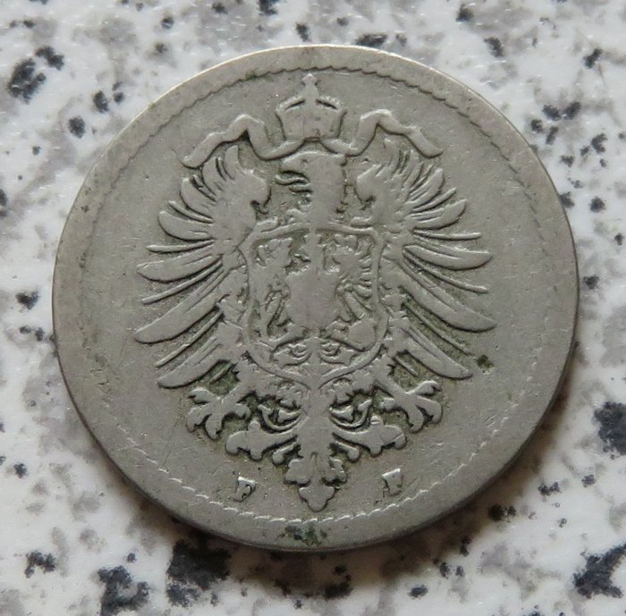  Kaiserreich 5 Pfennig 1876 F   