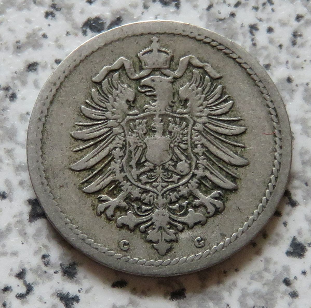  Kaiserreich 5 Pfennig 1876 G   