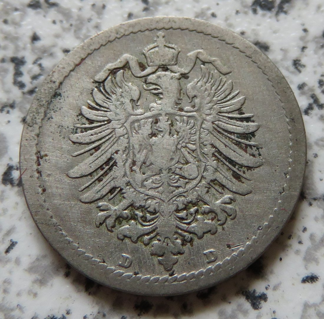  Kaiserreich 5 Pfennig 1889 D   