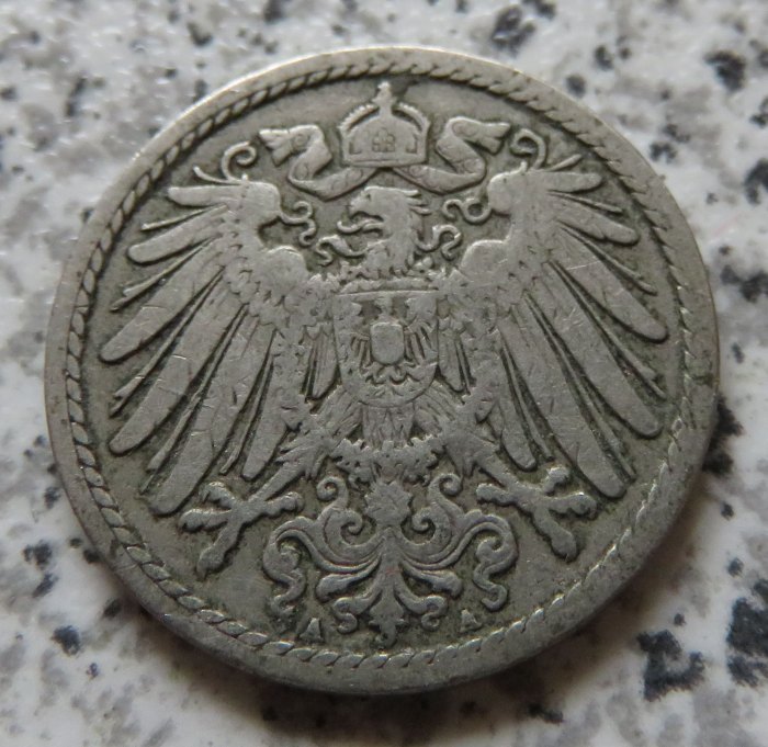  Kaiserreich 5 Pfennig 1892 A   