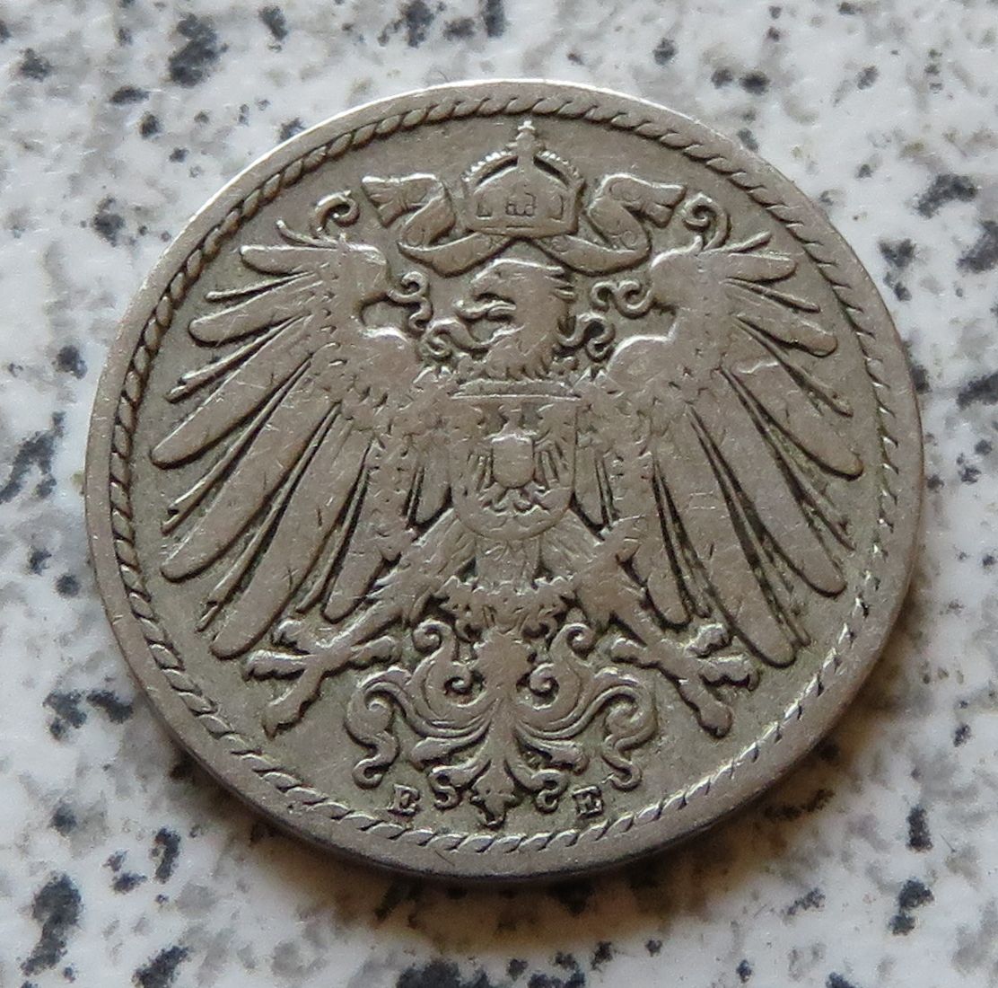  Kaiserreich 5 Pfennig 1893 E   