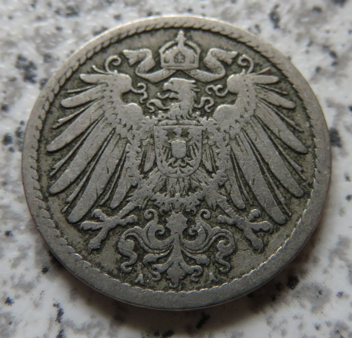  Kaiserreich 5 Pfennig 1894 A   