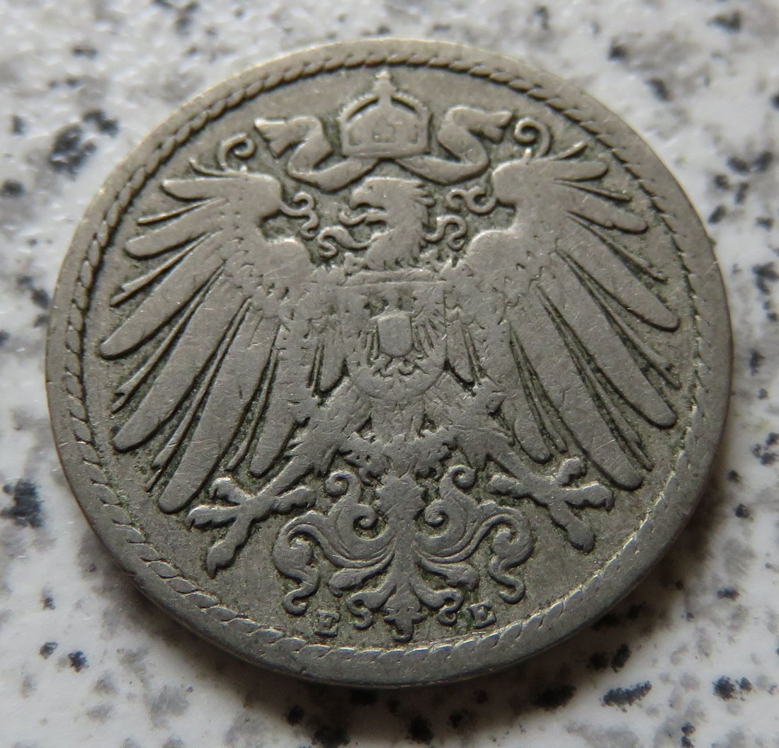  Kaiserreich 5 Pfennig 1894 E   