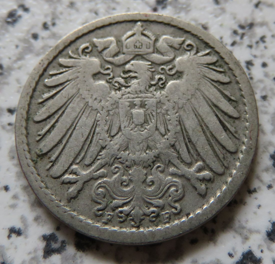  Kaiserreich 5 Pfennig 1894 F   