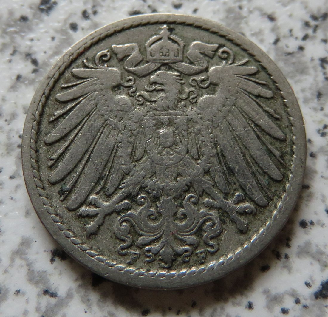  Kaiserreich 5 Pfennig 1894 F   