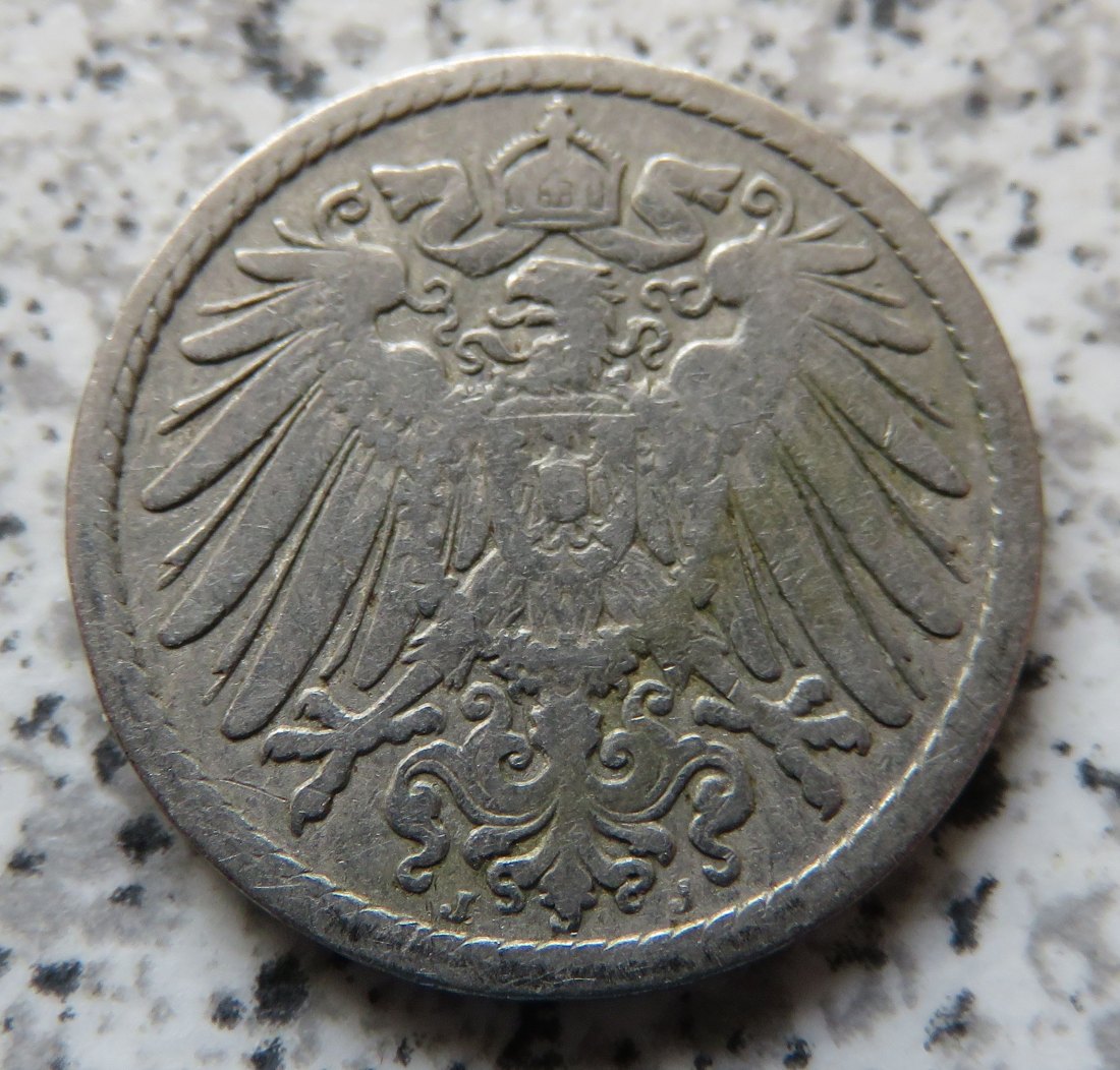  Kaiserreich 5 Pfennig 1894 J   
