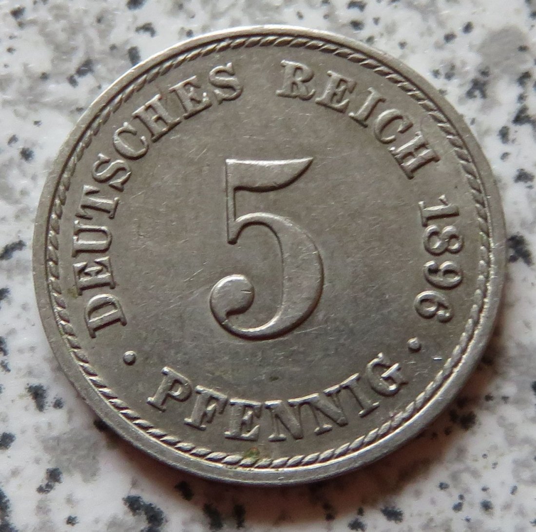  Kaiserreich 5 Pfennig 1896 A   
