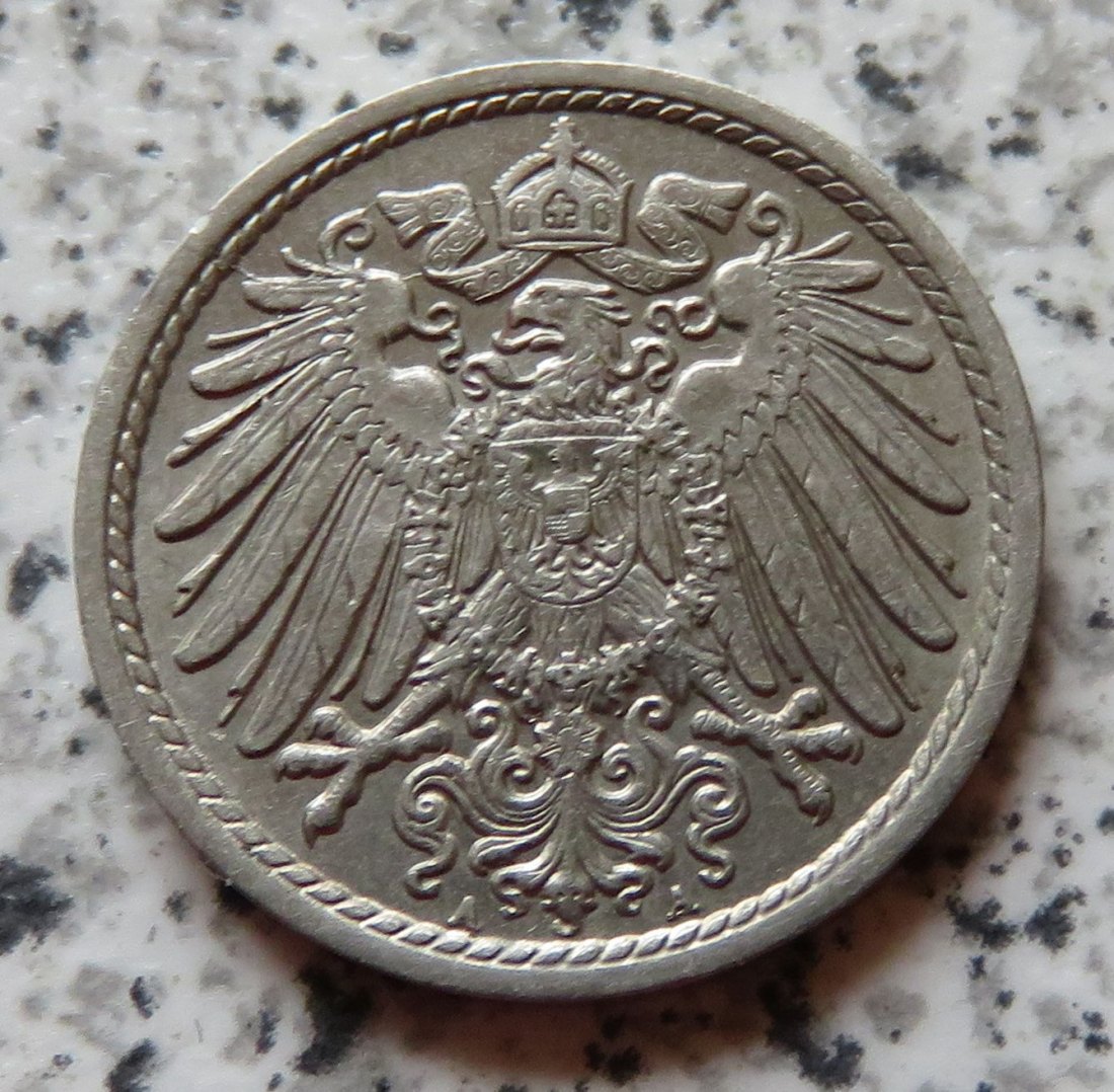  Kaiserreich 5 Pfennig 1896 A   