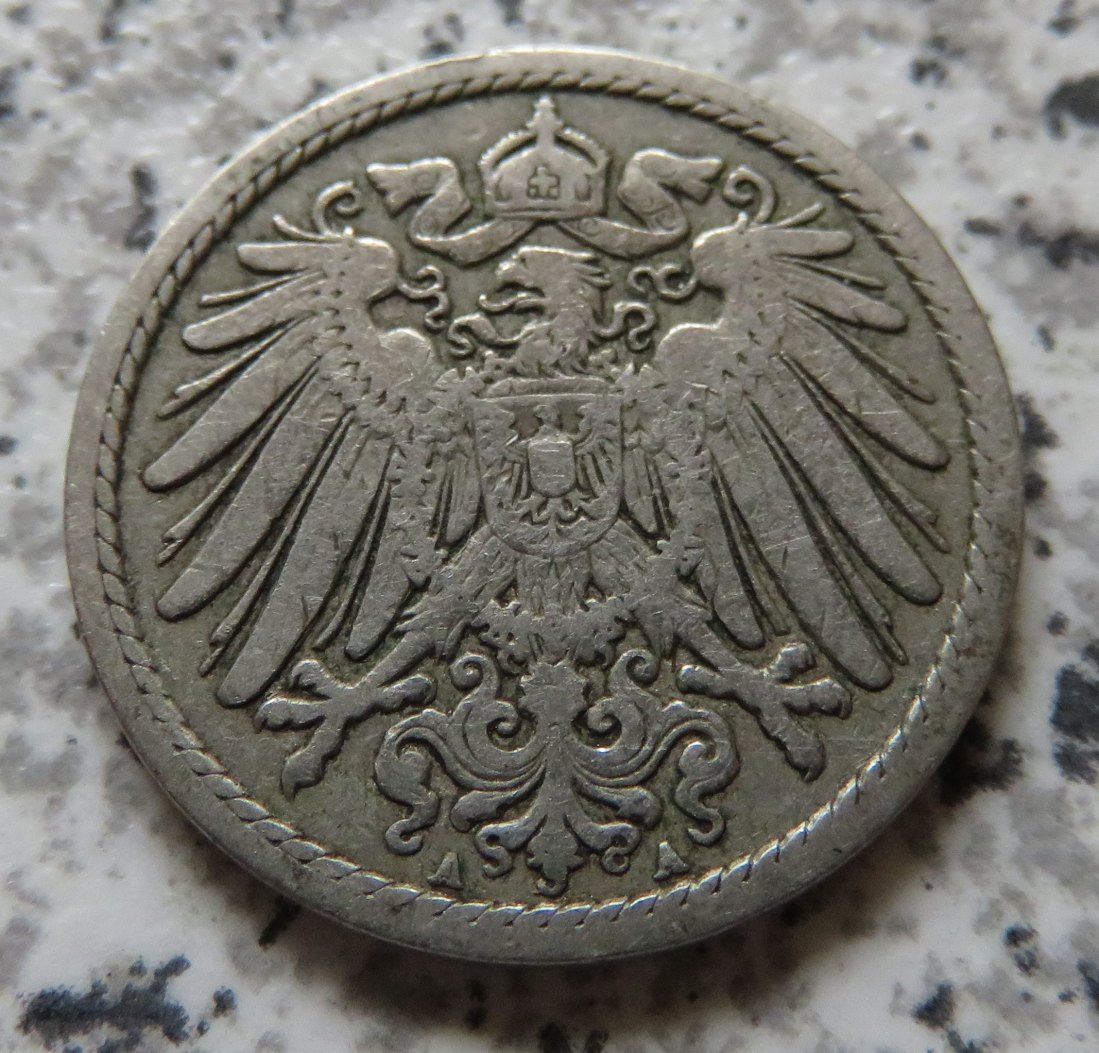  Kaiserreich 5 Pfennig 1896 A   
