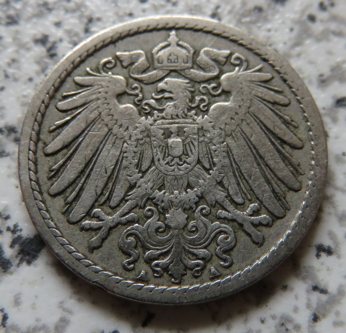  Kaiserreich 5 Pfennig 1897 A   