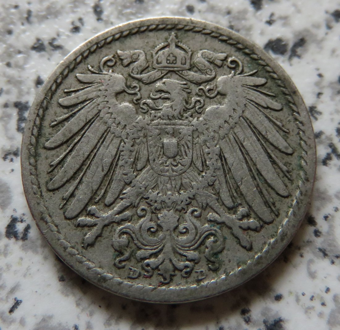  Kaiserreich 5 Pfennig 1899 D   