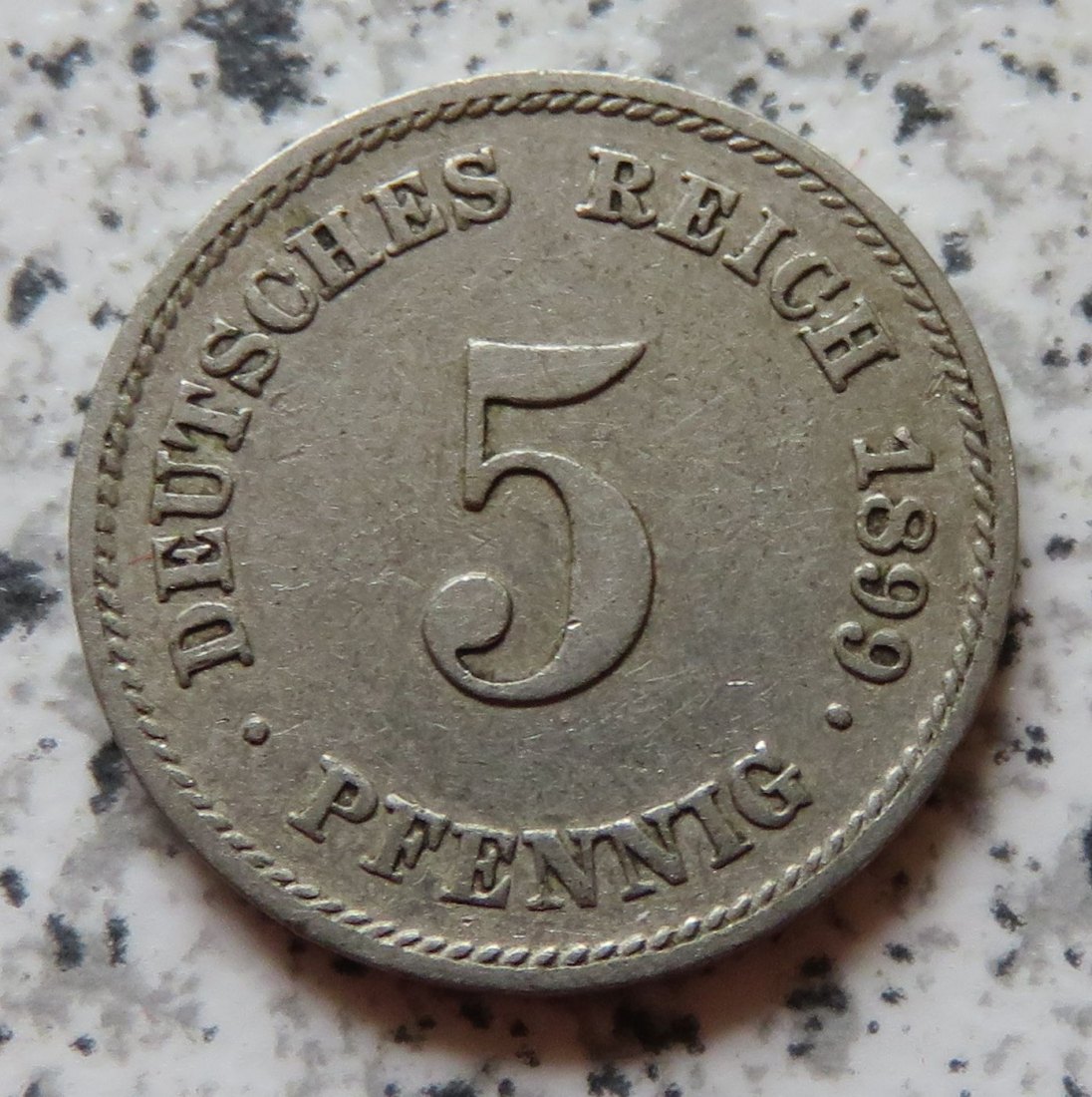  Kaiserreich 5 Pfennig 1899 E   