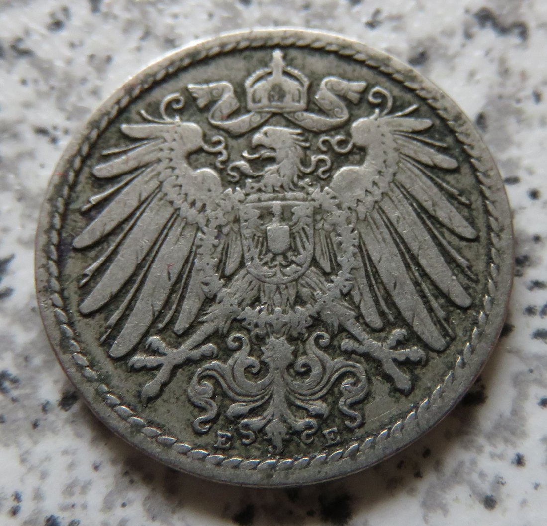  Kaiserreich 5 Pfennig 1899 E   
