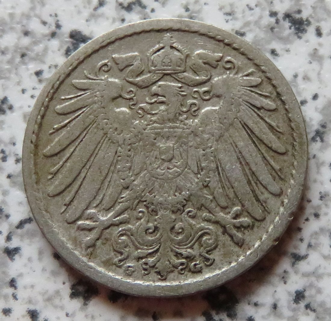  Kaiserreich 5 Pfennig 1899 G   