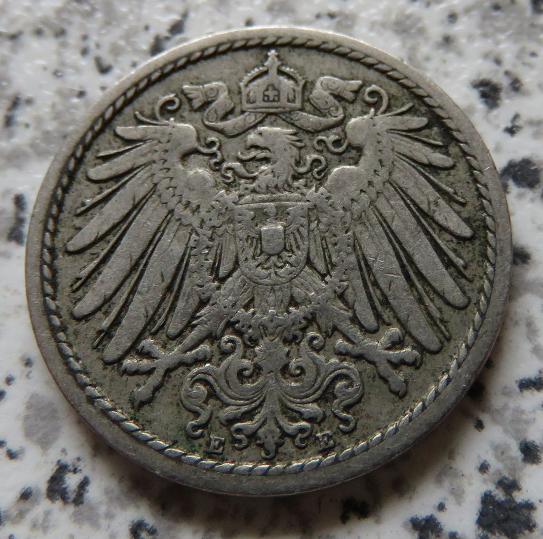  Kaiserreich 5 Pfennig 1901 E   
