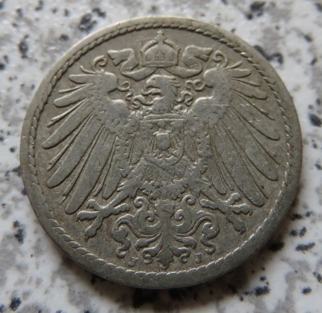  Kaiserreich 5 Pfennig 1901 J   