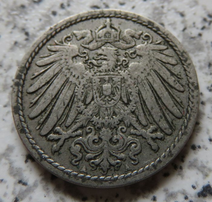  Kaiserreich 5 Pfennig 1902 A   