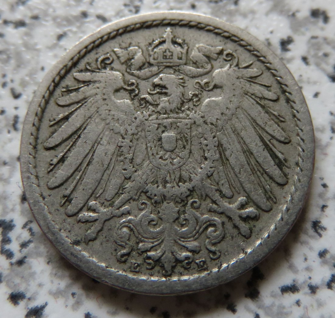  Kaiserreich 5 Pfennig 1903 E   